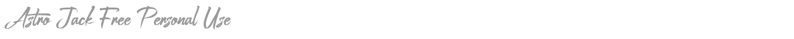 Astro Jack font preview